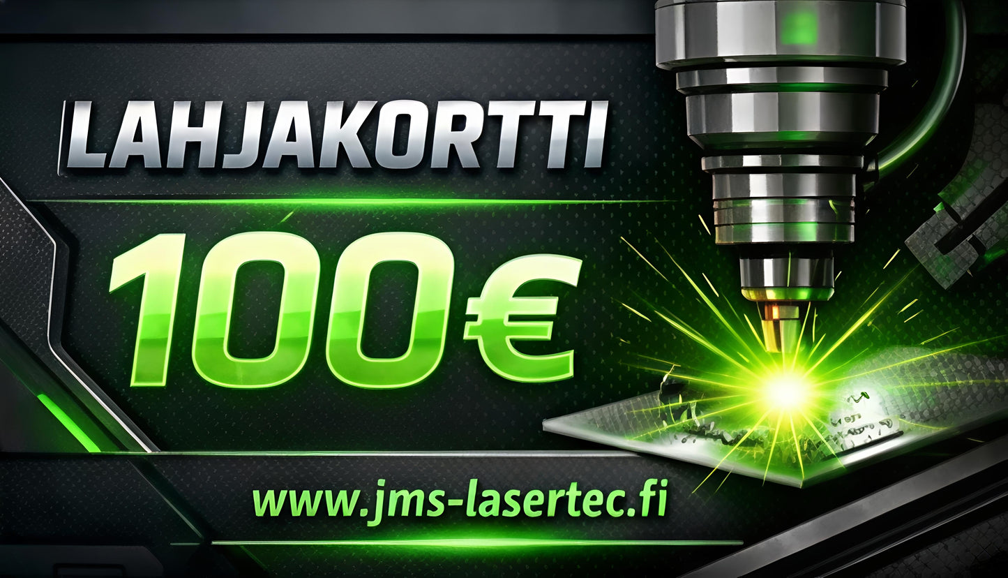 Lahjakortti JMS-LaserTecin verkkokauppaan