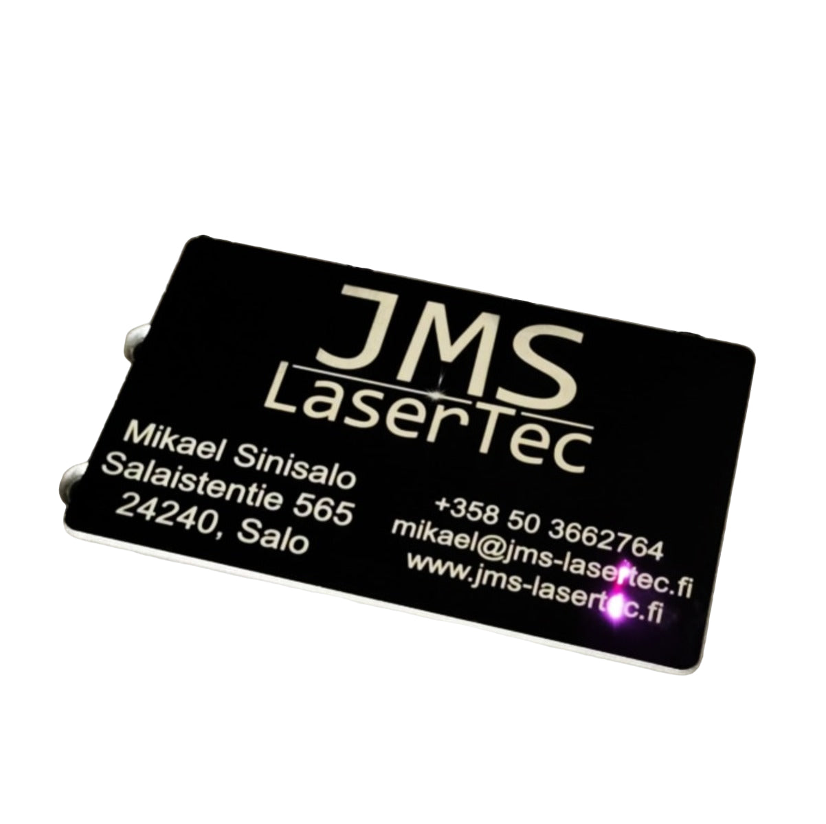Metallinen käyntikortti Premium 0,8mm 50kpl