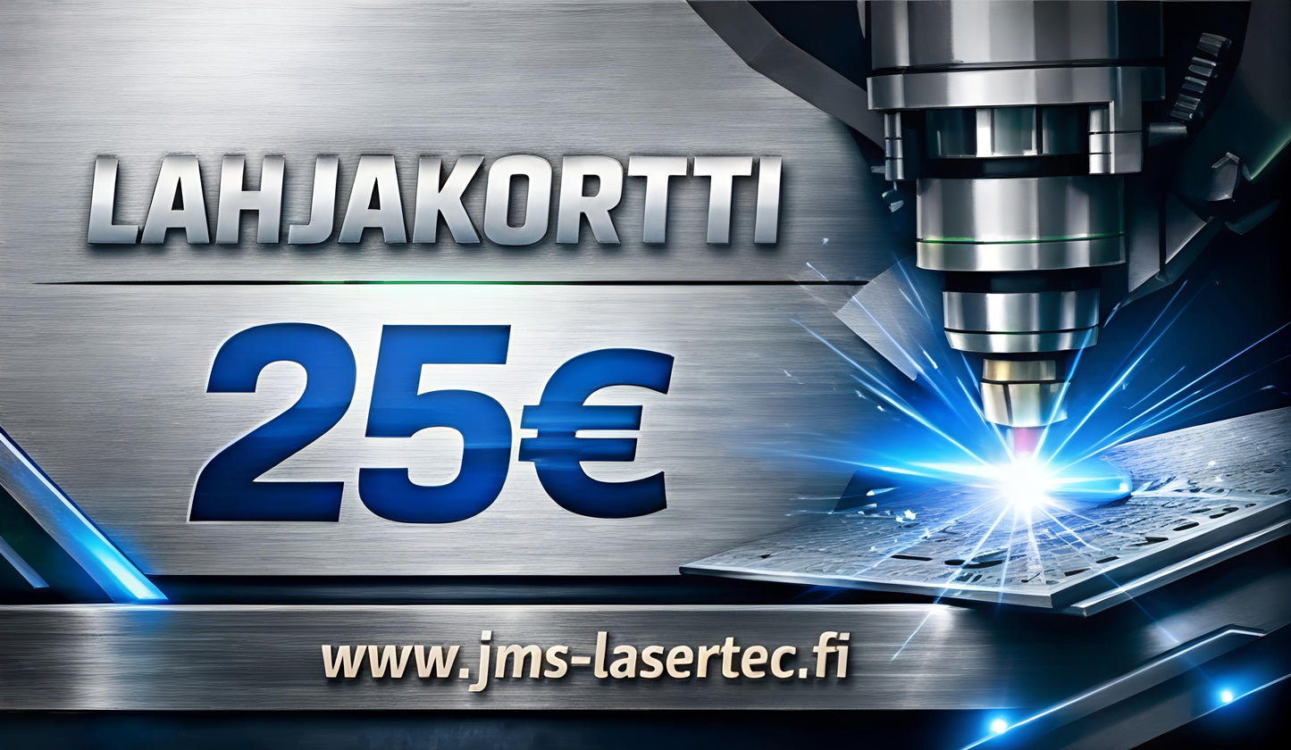 Lahjakortti JMS-LaserTecin verkkokauppaan