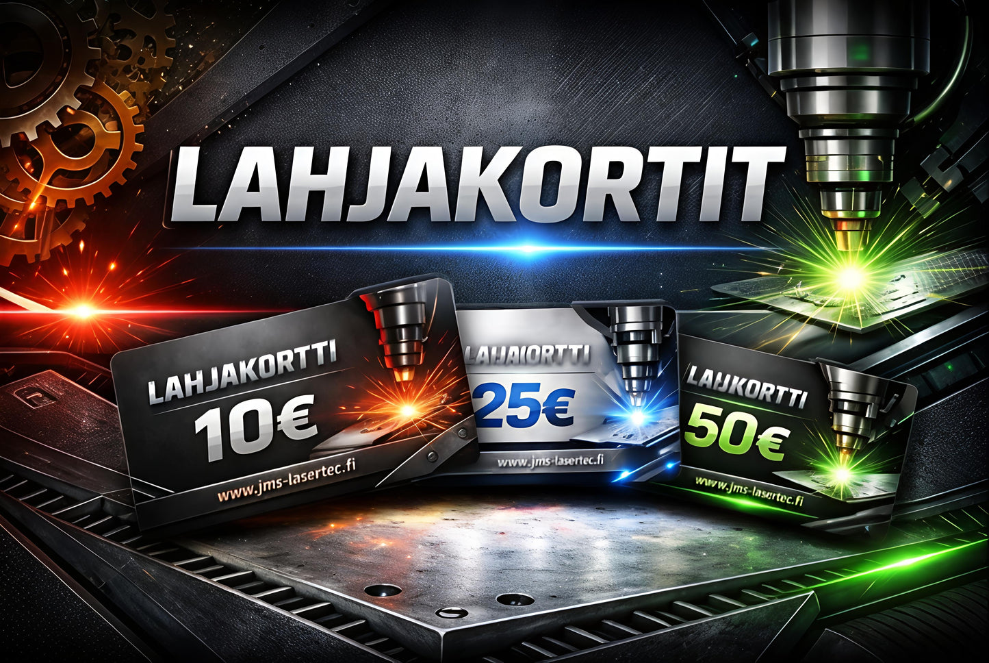 Lahjakortti JMS-LaserTecin verkkokauppaan