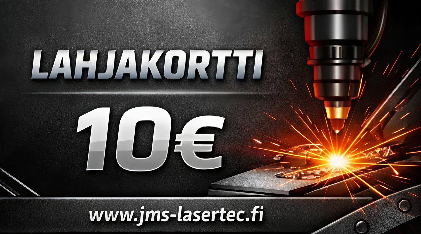 Lahjakortti JMS-LaserTecin verkkokauppaan